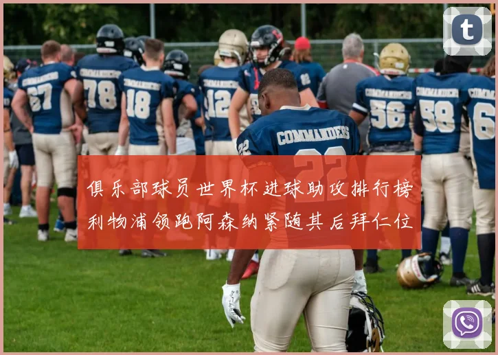 俱乐部球员世界杯进球助攻排行榜利物浦领跑阿森纳紧随其后拜仁位列第三